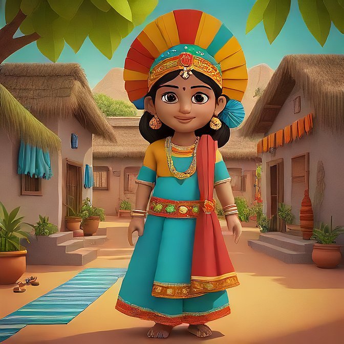 3D cartoon character art